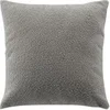 Image de Coussin Déco Bouclette "Wooly" 45x45cm Gris