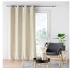 Image de Rideau à oillets velours jacquard Mika 140x260 Naturel