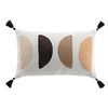 Image de Coussin Déco Pompons "Lumis" 30x50cm Multicolore