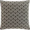 Image de Coussin Déco Chenille "Minela" 45x45cm Noir