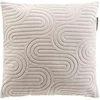 Image de Coussin Déco en Velours "Pila" 45x45cm Beige