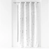 Image de Rideau Déco à Oillets "Bloomy" 140x280cm Blanc
