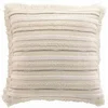 Image de Coussin Déco à Franges "Atlas" 60x60cm Naturel