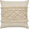 Image de Coussin Déco Macramé "Samaya" 45x45cm Naturel