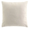 Image de Coussin Déco en Velours Relief "Swing" 45x45cm Naturel