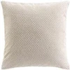 Image de Coussin Déco en Velours Relief "Java" 45x45cm Naturel