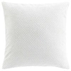 Image de Coussin Déco en Velours Relief "Java" 45x45cm Blanc
