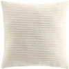 Image de Coussin Déco en velours côtelé "Nils" 45x45cm Naturel