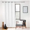 Image de Rideau obscurcissant velours 140x260 blanc Leo