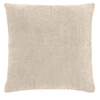 Image de Coussin Déco en Velours Chenillé "Leo" 45x45cm Naturel