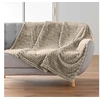 Image de Plaid polaire cocooning 125x150 taupe Mini Frosty