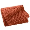 Image de Plaid Flanelle en Relief "Mini Frosty" 125x150cm Terracotta