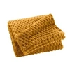 Image de Plaid Flanelle en Relief "Mini Frosty" 125x150cm Ocre