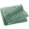 Image de Plaid Flanelle en Relief "Mini Frosty" 125x150cm Sauge