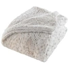 Image de Plaid XL Imitation Fourrure Sherpa "Alaska" 220x240cm Naturel