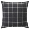 Image de Coussin Déco à Carreaux "Everest" 45x45cm Anthracite