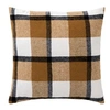 Image de Coussin Tartan en Velours "Ecossais" 45x45cm Camel