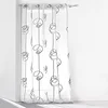 Image de Douceur d'Intérieur, Voilage à Oeillets (140 x 240 cm) Looping Blanc/Noir, Voile Imprimé Transfert en occasion ou reconditionné