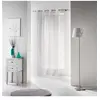 Image de Panneau a oeillets metal 140 x 280 cm voile uni voiline Blanc
