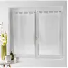 Image de Paire droite passants 2 x 60 x 120 cm voile fils coupes dandy Blanc