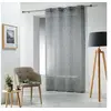 Image de Panneau a oeillets 140 x 240 cm voile tisse carlin Anthracite Douceur d'Intérieur