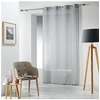 Image de Panneau a oeillets 140 x 240 cm voile tisse carlin Gris Douceur d'Intérieur