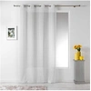 Image de Panneau a oeillets 140 x 260 cm voile sable fils chenille linahe Blanc