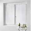 Image de Paire droite passants 2 x 60 x 120 cm effet lin tisse haltona Blanc