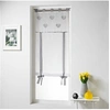 Image de Store droit a passants 60 x 150 cm voile brode cory Gris