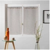 Image de Paire droite anneaux 2 x 60 x 160 cm voile tisse milza Beige