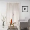 Image de Paire droite passe tringle 2 x 70 x 200 cm voile tisse milza Beige