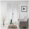 Image de Paire droite passe tringle 2 x 70 x 240 cm voile tisse milza Blanc