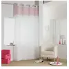 Image de Panneau a oeillets 140 x 240 cm voile sable imprime argent minnie Rose