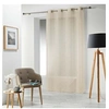 Image de Rideau Voilage à Oillets "Carlin" 140x240cm Beige Lin