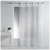 Image de Panneau a oeillets 140 x 240 cm voile sable brode petite fleur Blanc/Blanc