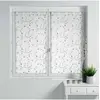 Image de Paire droite passants 2 x 60 x 120 cm voile sable brode petite fleur Blanc/Gris