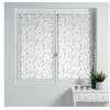 Image de Paire voilages 2 x petite fleur - 2 x 60 x 160 / blanc et gris