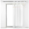 Image de Panneau a oeillets 140 x 240 cm voile sable+top applique metal levi Blanc/or
