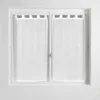 Image de Douceur d'Intérieur, Paire Droite à Passants (2 x 90 x 120 cm) Linahe Blanc, Voile Sablé Fils Chenille en occasion ou reconditionné