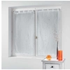 Image de Paire droite passants 2 x 45 x 90 cm voile sable applique filiane Blanc