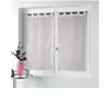 Image de Paire droite passants 2 x 60 x 160 cm voile imprime metallise orion Rose