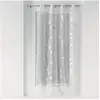 Image de Panneau a oeillets 140 x 240 cm voile imprime metallise bloomy Blanc/argent
