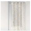 Image de Voilage a oeillets 140 x 240 cm voile sable imprime metallise ginkgold Douceur d'Intérieur