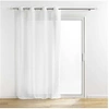 Image de Voilage a oeillets 140 x 240 cm aspect brillant Sunline Blanc/argent