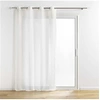 Image de Voilage a oeillets 140 x 240 cm aspect brillant Sunline Blanc/or