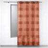 Image de Voilage a oeillets 140 x 240 cm effet lin tisse fils chenille terraza Terracotta