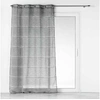 Image de Rideau Voilage à Oillets "Aloria" 140x280cm Gris