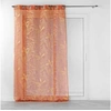 Image de Rideau Voilage à Oillets "Belflor" 140x240cm Terracotta