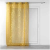 Image de Rideau Voilage à Oillets "Belflor" 140x240cm Jaune