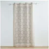 Image de Rideau Voilage à Oillets "Levita" 140x240cm Taupe